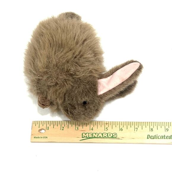 Vintage TY 1993 Realistic Fuzzy Bunny Toy Stuffed Animal #1 - Picture 10 of 10